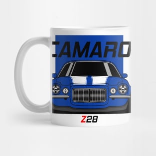 Front Racing Blue Camaro Z 28 Mug